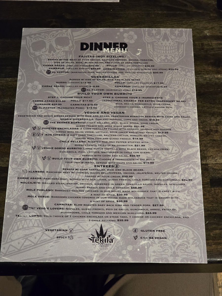 Tekila Mexican Grill & Cantina Menu - Image 5